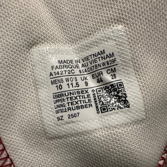 ⭐Converse Run Star Hike Platform Color Pop Sz 10 Men's Shoes Sneaker Red A14272C - Picture 8 of 8